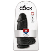 Pipedream King Cock - Zwarte Extra Dikke Dildo met Scrotum - 23 cm - Zwart-Erotiekvoordeel.nl