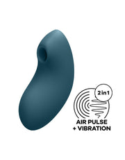Satisfyer - Vulva Lover 2 - Luchtdruk Vibrator - Blauw-Erotiekvoordeel.nl