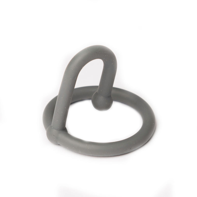 Sport Fucker - Cum Stopper - Siliconen Sperm Stopper - Metallic Grijs-Erotiekvoordeel.nl