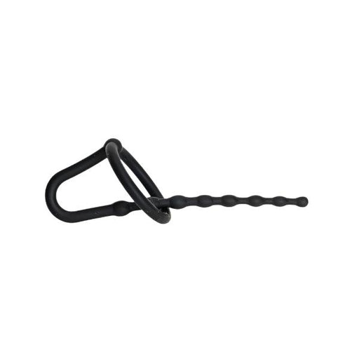 Sport Fucker - Siliconen Penis Plug - Dipstick - Zwart-Erotiekvoordeel.nl