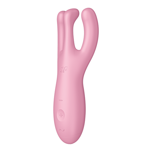 Satisfyer - Threesome 4 - Multifunctionele Vibrator Met 3 Voelsprieten - Roze-Erotiekvoordeel.nl