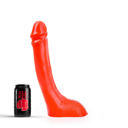 All Red - Dildo 32 x 5,5 cm - Rood-Erotiekvoordeel.nl