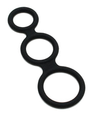 Rimba - Triple Cockring - Zwart-Erotiekvoordeel.nl