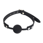 Fixxx - Siliconen Ball Gag - Zwart-Erotiekvoordeel.nl