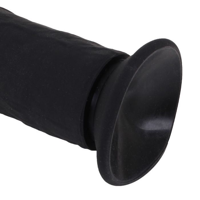 Kiotos Cox - Siliconen Dildo Met Zuignap 23 x 5 cm - Zwart-Erotiekvoordeel.nl