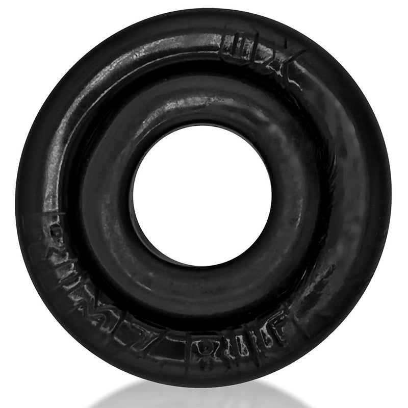 Oxballs - Rimz Big Softlips - Siliconen/TPR Cockring - Zwart-Erotiekvoordeel.nl