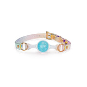 Liebe Seele - Crystal Ball Gag - Siliconen/PVC - Diameter 4 cm - Blauw-Erotiekvoordeel.nl