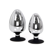 Kiotos - Buttplug RVS Met Siliconen Voetje BIG-S-Erotiekvoordeel.nl