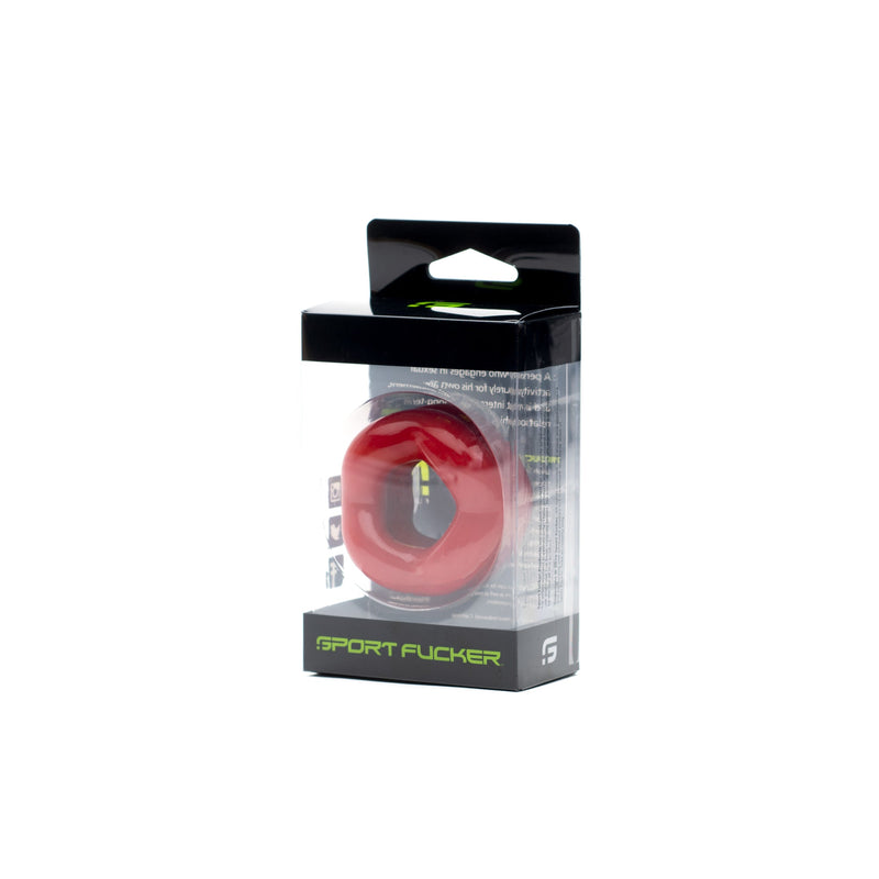 Sport Fucker - Revolution Ring - Rekbare Ball Stretcher - Rood-Erotiekvoordeel.nl
