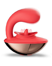 IY - Rondy - Likkende Clitoris Vibrator - Met App Control - Rood-Erotiekvoordeel.nl