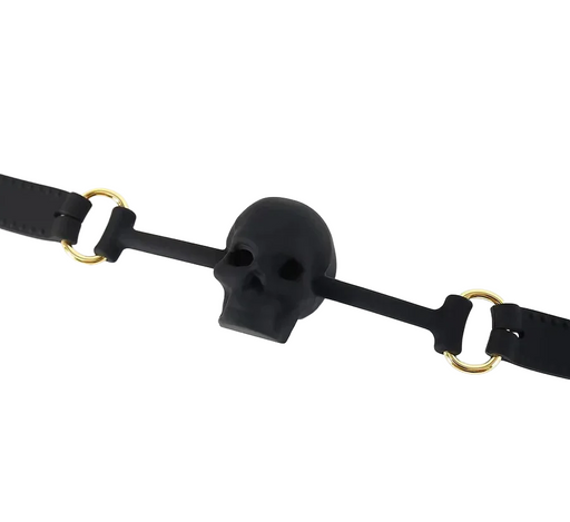Smart Moves - Gothic Skull Gag - Zwart-Erotiekvoordeel.nl