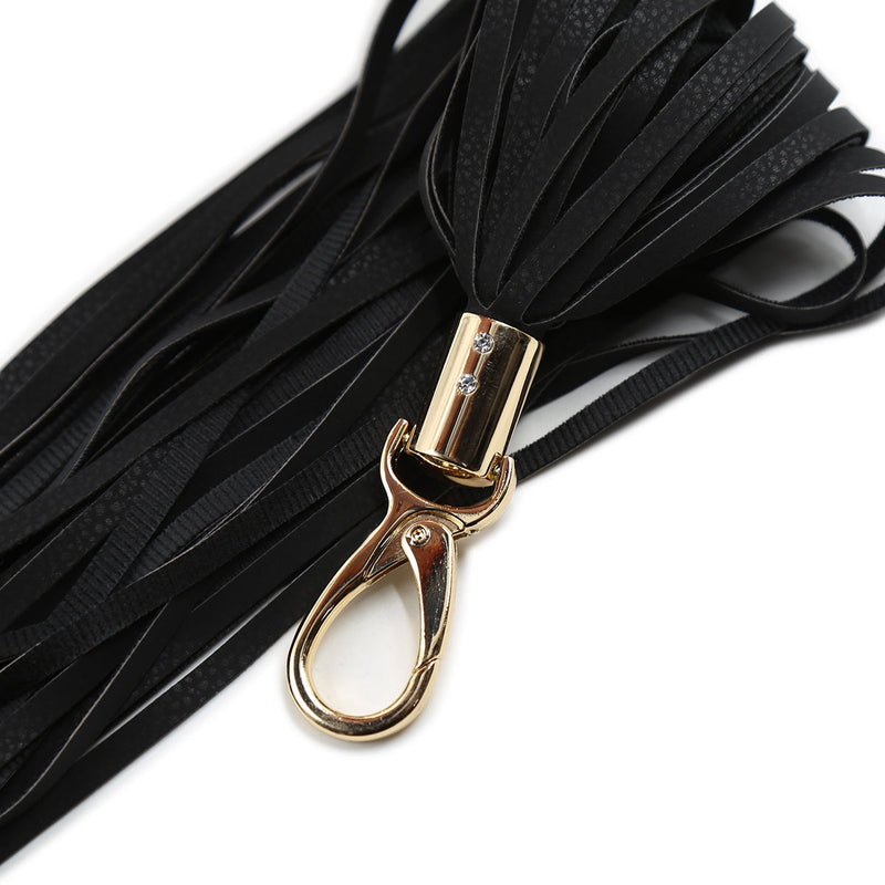 Smart Moves - Flogger aan Karabijnhaak - 32 cm - Zwart-Erotiekvoordeel.nl