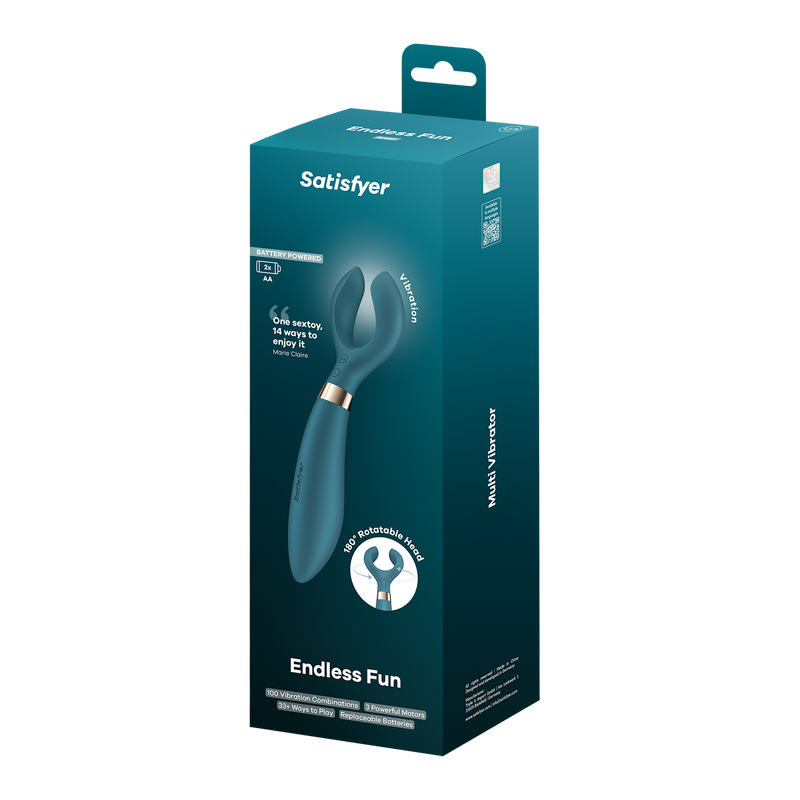 Satisfyer - Battery Series - Endless Fun - Vibrator voor koppels - Flessengroen-Erotiekvoordeel.nl