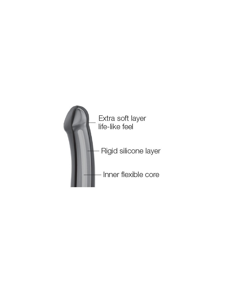 Strap-On-Me - Semi-Realistische Dildo Met Zuignap - Zwart-Erotiekvoordeel.nl