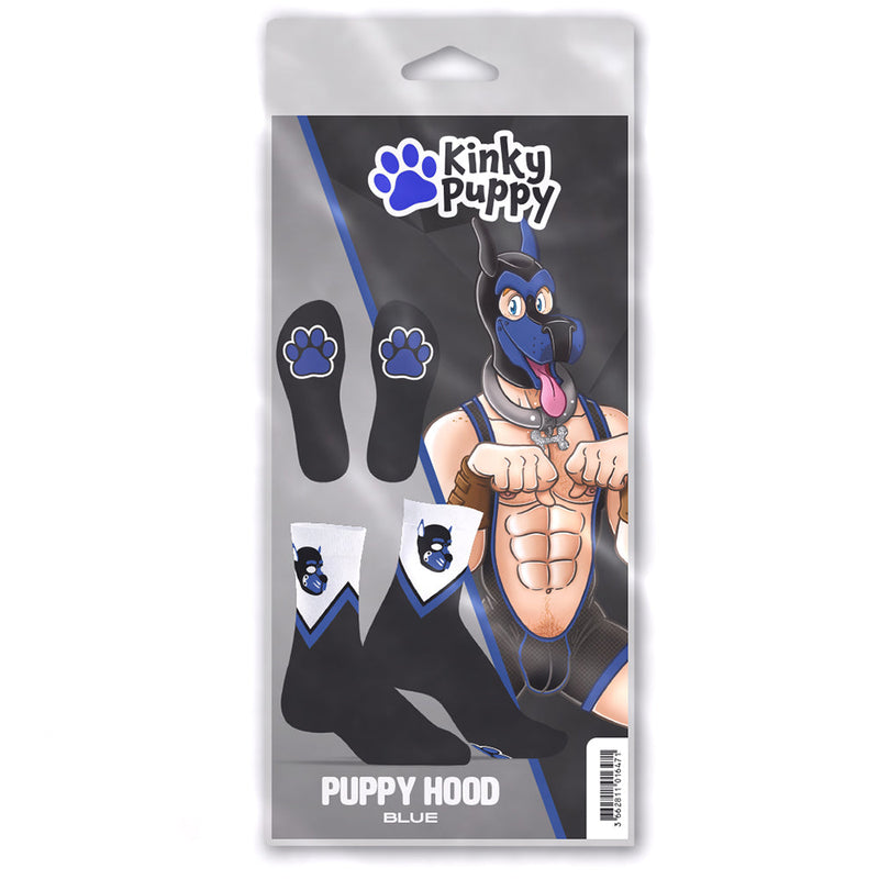 SneakXX - Sneaker Sokken PUPPY HOOD - Zwart/Blauw/Wit-Erotiekvoordeel.nl