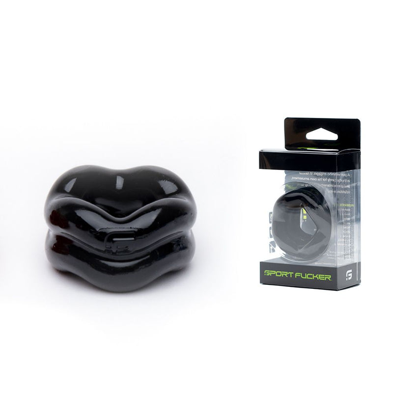 Sport Fucker - Revolution Ring - Rekbare Ball Stretcher - Zwart-Erotiekvoordeel.nl