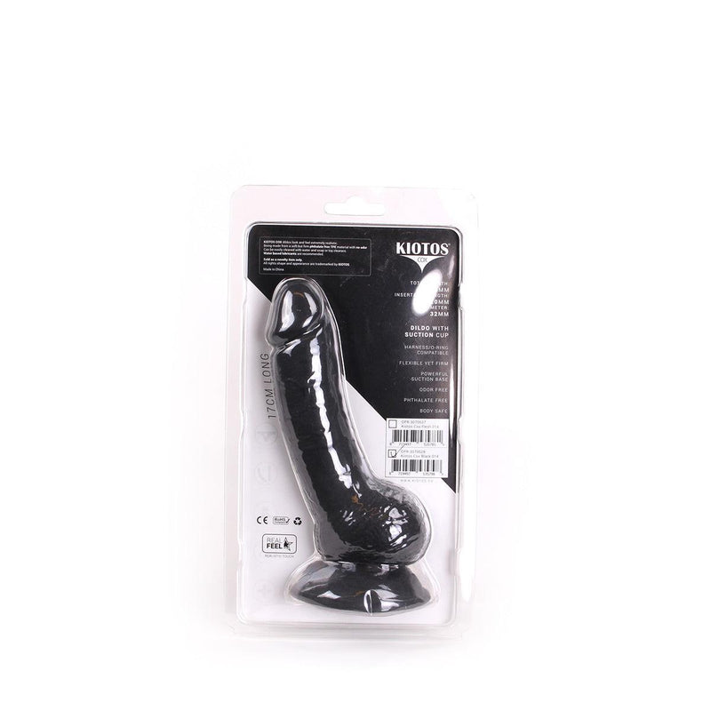 Kiotos Cox - Dildo 17 x 3 cm - Zwart-Erotiekvoordeel.nl