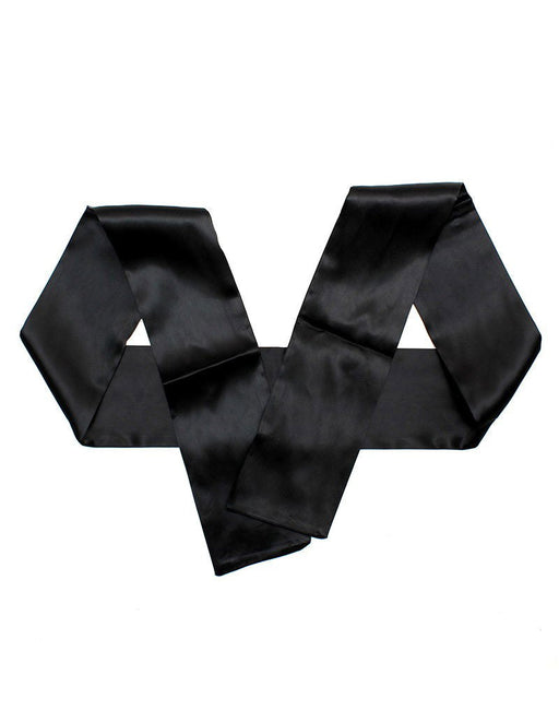 Rimba - Blinddoek - Ook Voor Bondage - Nylon - Zwart - 150 cm lengte - 10 cm breed-Erotiekvoordeel.nl