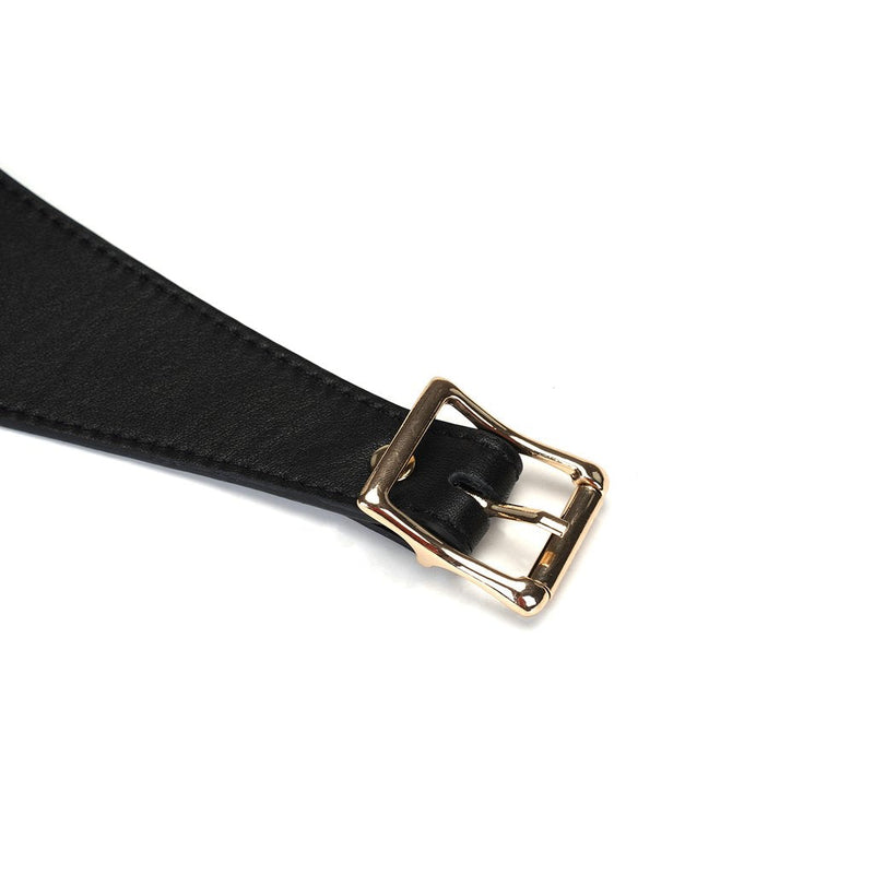 Liebe Seele - Dark Secret exclusief Leren Strap-On Harnas - handgemaakt In Japan - Zwart-Erotiekvoordeel.nl