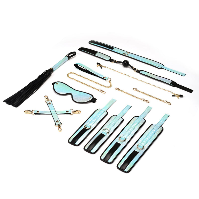 Liebe Seele - Vivid Sakura Bondageset Boeienset Compleet - Lichtblauw Parelmoer Glans - bijzonder En exclusief-Erotiekvoordeel.nl