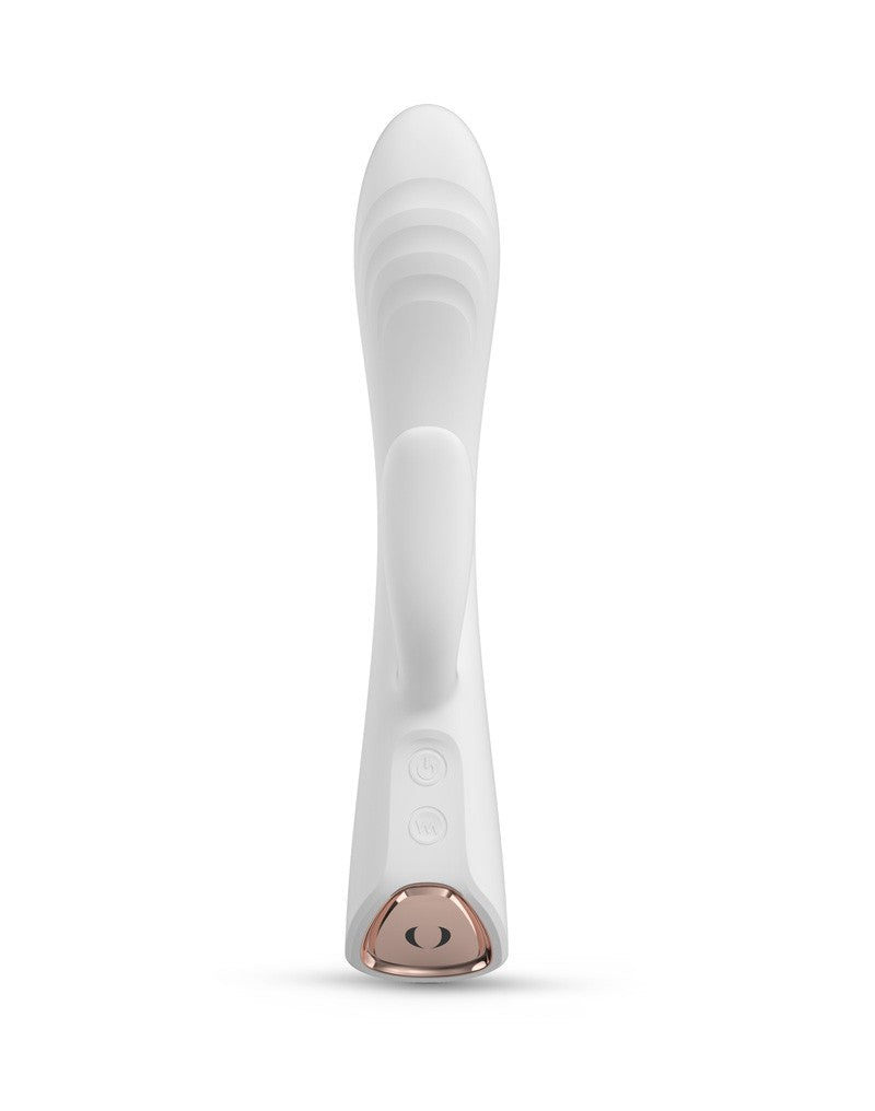 Dorcel - Flexi Rabbit - Verwarmde Rabbit Vibrator - Wit-Erotiekvoordeel.nl