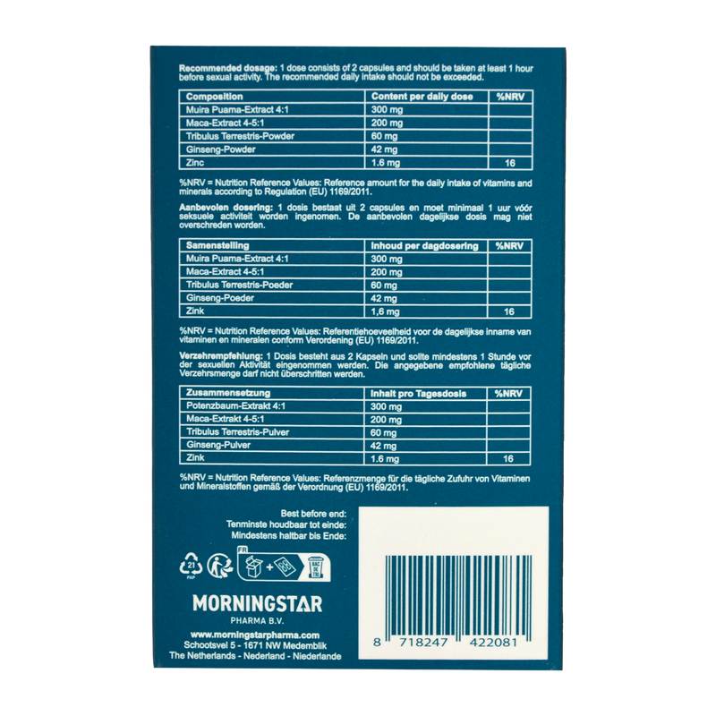 Morningstar - Steady - Erectiecapsules - 4-pack