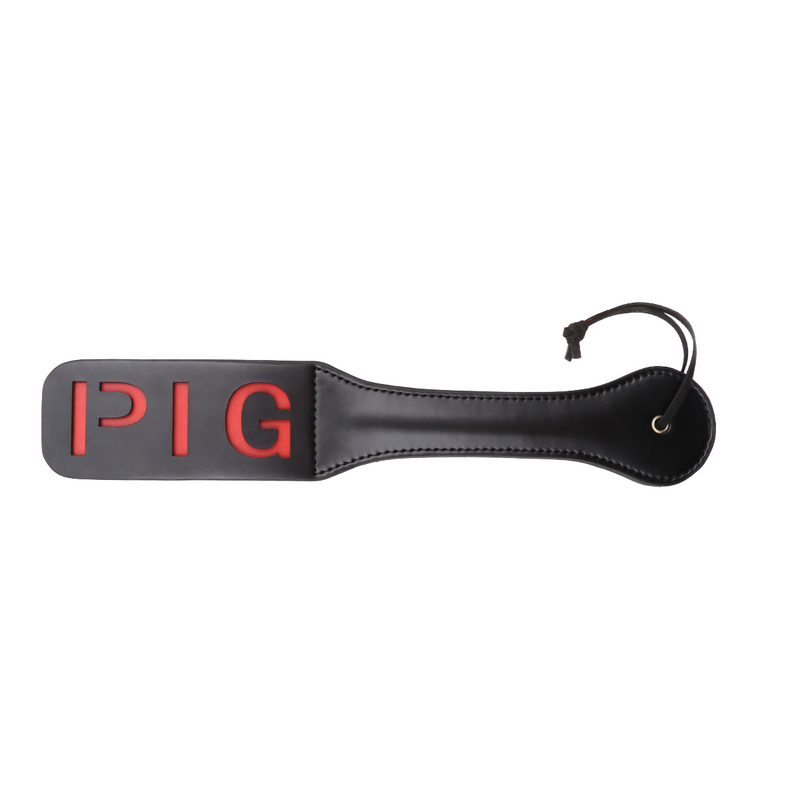 Smart Moves - PIG Dubbellaagse Paddle - 32 cm - Zwart/Rood-Erotiekvoordeel.nl