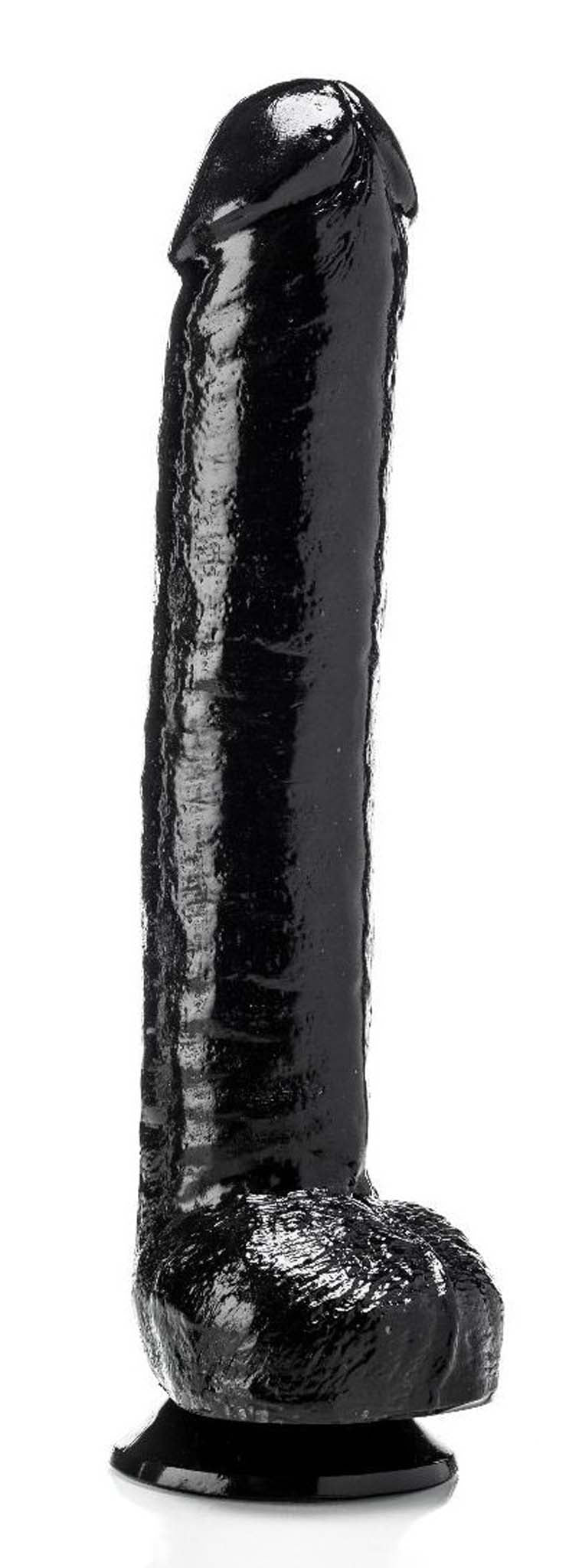 Gangbangster - Super John - Dildo - 35 x 7 cm - PVC - Zwart-Erotiekvoordeel.nl