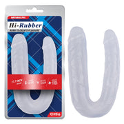 Chisa - Hi-Rubber Dubbele Dildo - 45 cm - Diameter 45 & 50 mm - Transparant-Erotiekvoordeel.nl