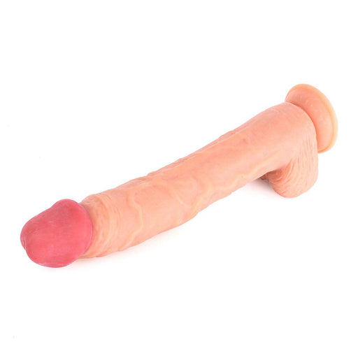 Kiotos Cox - XXL Dildo 34,5 x 6 cm - Lichte Huidskleur-Erotiekvoordeel.nl