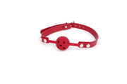 Smart Moves - Siliconen Ball Gag met Ademgaten - Rood-Erotiekvoordeel.nl