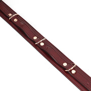 Liebe Seele - Wine Red - Leren Dijboeien Met Rosé Gouden hardware (2 maten beschikbaar) - exclusief En Luxe-Erotiekvoordeel.nl
