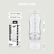 Chisa - Quickshot Portable Cup - Lingered - Cup Masturbator - Transparant-Erotiekvoordeel.nl