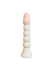 Being Fetish - Anaal Plug met Ribbels - 14,5 cm - Beige/Roze-Erotiekvoordeel.nl