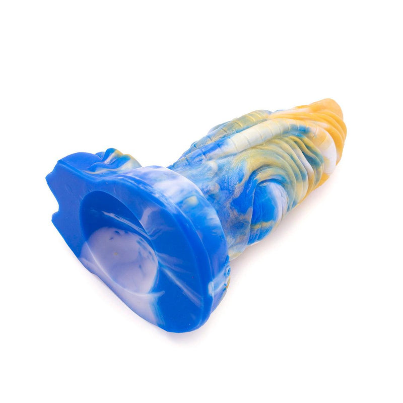 Kiotos Monstar - Dildo Beast 36 - 20 x 7 cm - Goud/Blauw-Erotiekvoordeel.nl