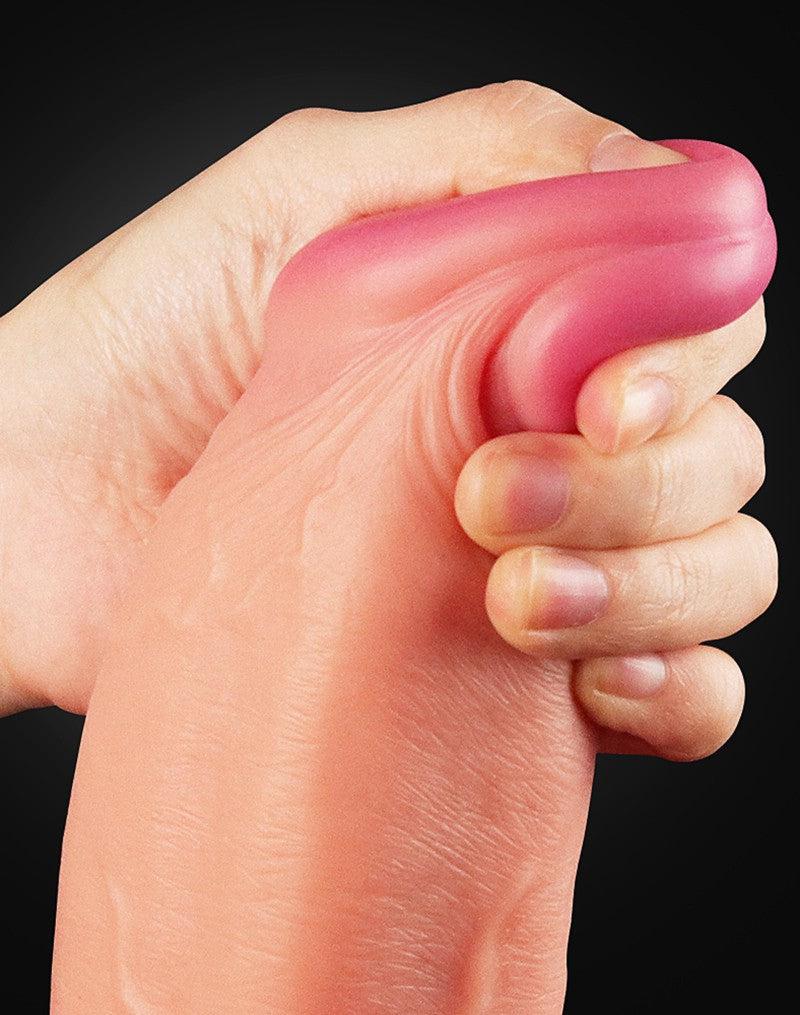 LoveToy - Realistische XXL Dildo Met Zuignap 30.5 cm - Lichte Huidskleur-Erotiekvoordeel.nl