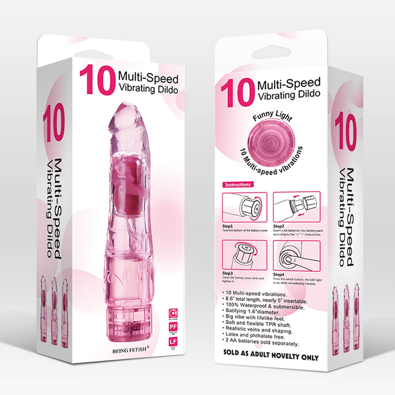 Being Fetish - Multi-Speed Vibrator 18,8 cm – Roze-Erotiekvoordeel.nl