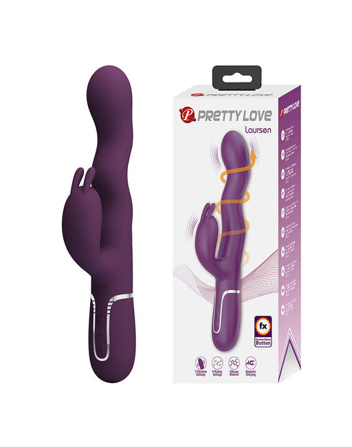 Pretty Love - Laurens - Rabbit Vibrator met Climax Button - Paars-Erotiekvoordeel.nl