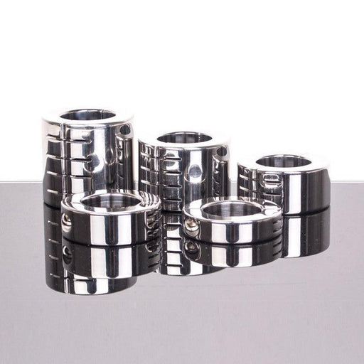 Kiotos - Ballstretcher RVS Met Groeven Scharnierend 56 mm Hoog Ø 35 mm-Erotiekvoordeel.nl