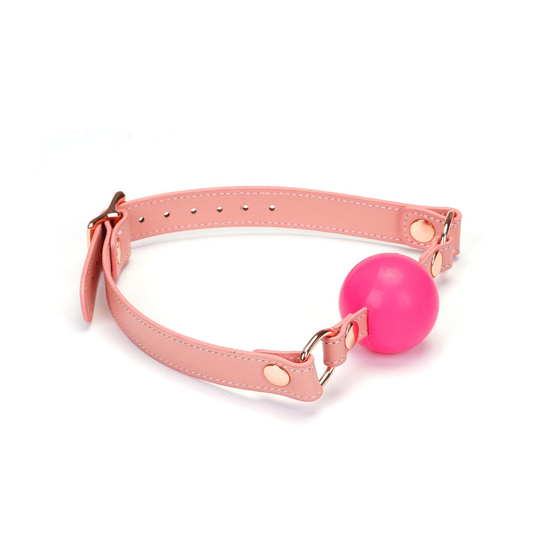 Liebe Seele - Pink Dream Leren Ball Gag-Erotiekvoordeel.nl