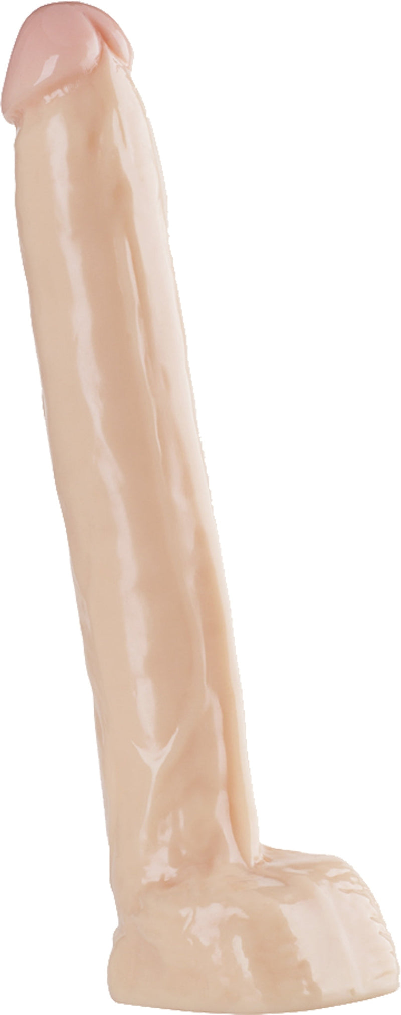 Being Fetish - PVC Dildo - 29 cm – Lichte huidskleur-Erotiekvoordeel.nl