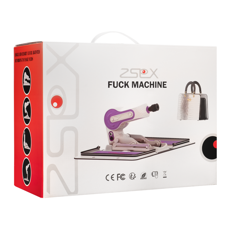 ZSEX - Fuck Machine - Witte Tas - Paarse Machine-Erotiekvoordeel.nl