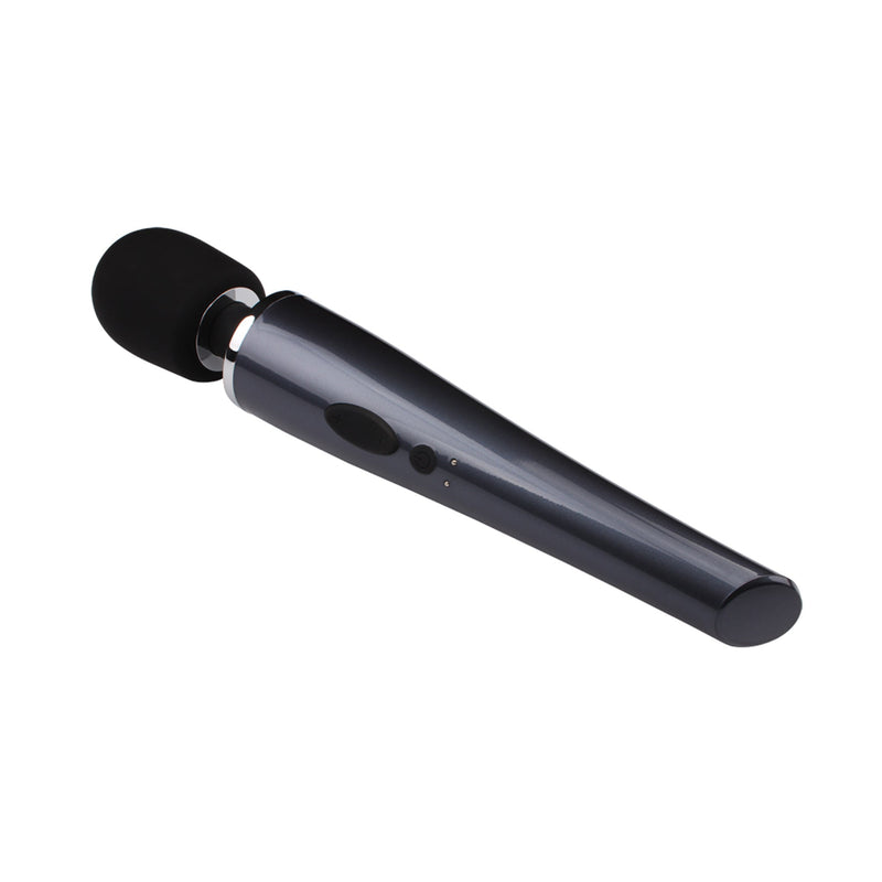 Chisa - Sorli Magic Wand - Oplaadbare Wand Vibrator - Zwart-Erotiekvoordeel.nl