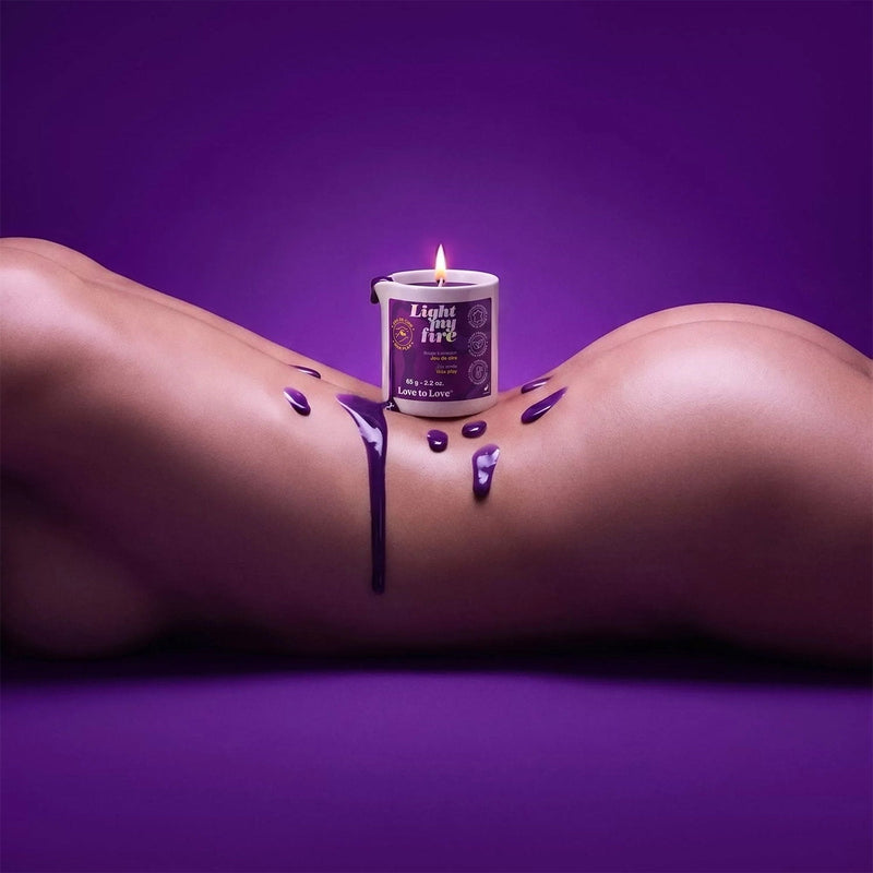 Love to Love - Light My Fire - Druppelkaars - Wax Play - Paars-Erotiekvoordeel.nl