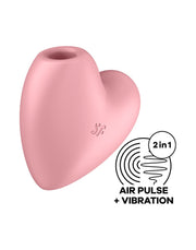 Satisfyer - Cutie Heart - Luchtdruk Vibrator - Roze-Erotiekvoordeel.nl