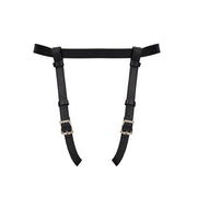 Liebe Seele - Dark Secret exclusief Leren Strap-On Harnas - handgemaakt In Japan - Zwart-Erotiekvoordeel.nl