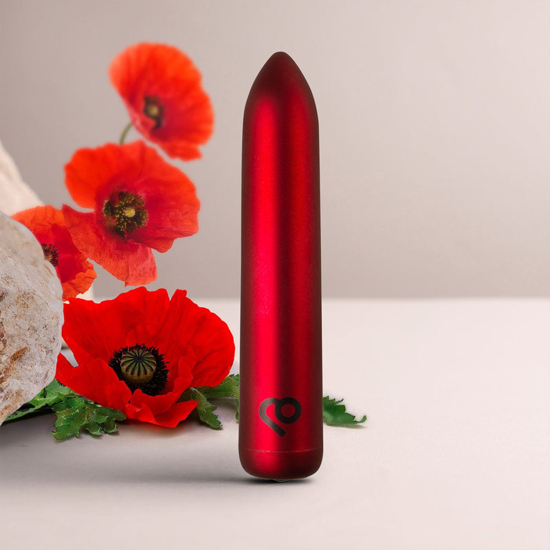 Rocks-off - Oplaadbare Bullet Vibrator - Poppy Red-Erotiekvoordeel.nl