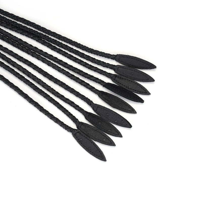 Liebe Seele - Demon's Kiss Gevlochten Cat O Nine Zweep/Flogger - Luxe En exclusief ontwerp - Zwart-Erotiekvoordeel.nl