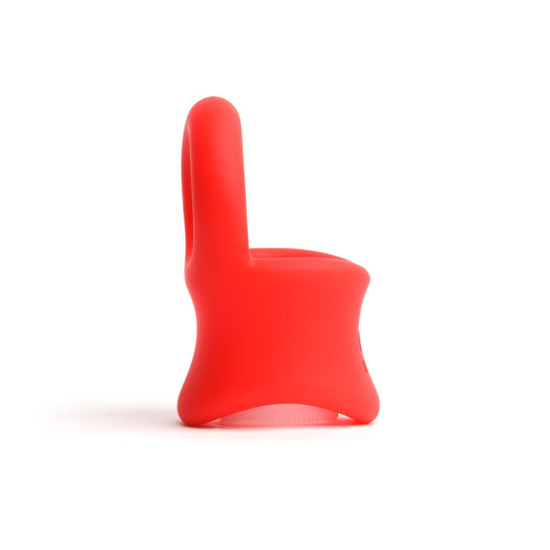 Sport Fucker - Baller - Cockring en Ballstretcher - Siliconen - Rood-Erotiekvoordeel.nl