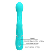 Pretty Love - Dejon - Rabbit Vibrator - Turquoise-Erotiekvoordeel.nl